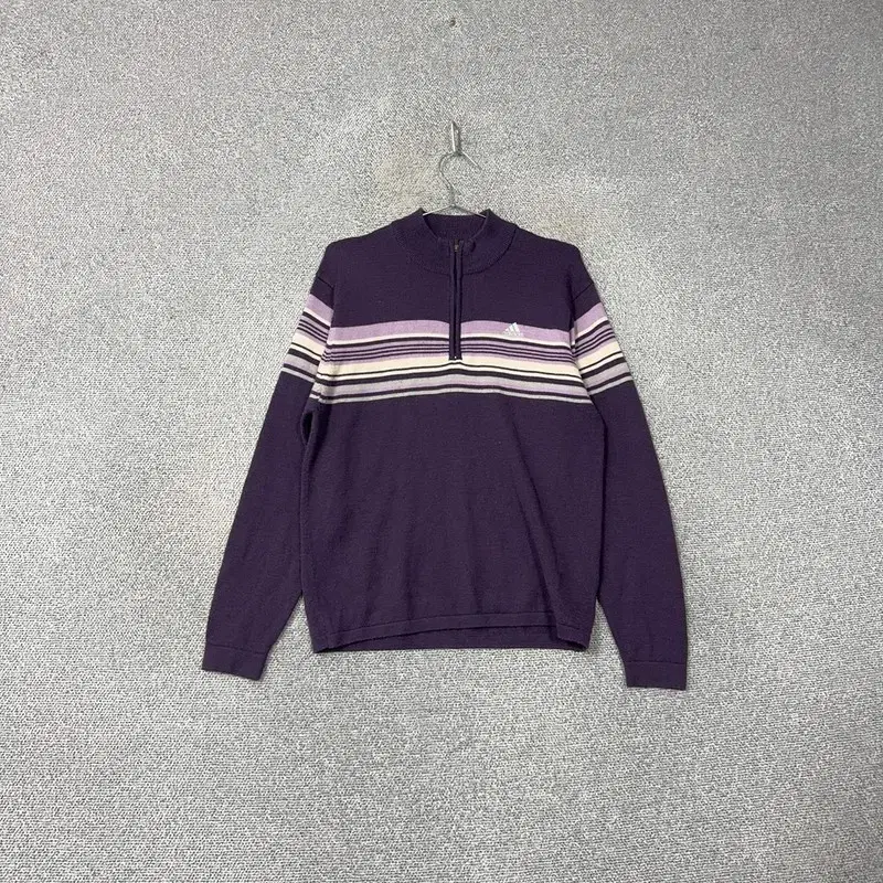 adidas Golf Purple Logo Men's Vahn Zip-Up Knit M