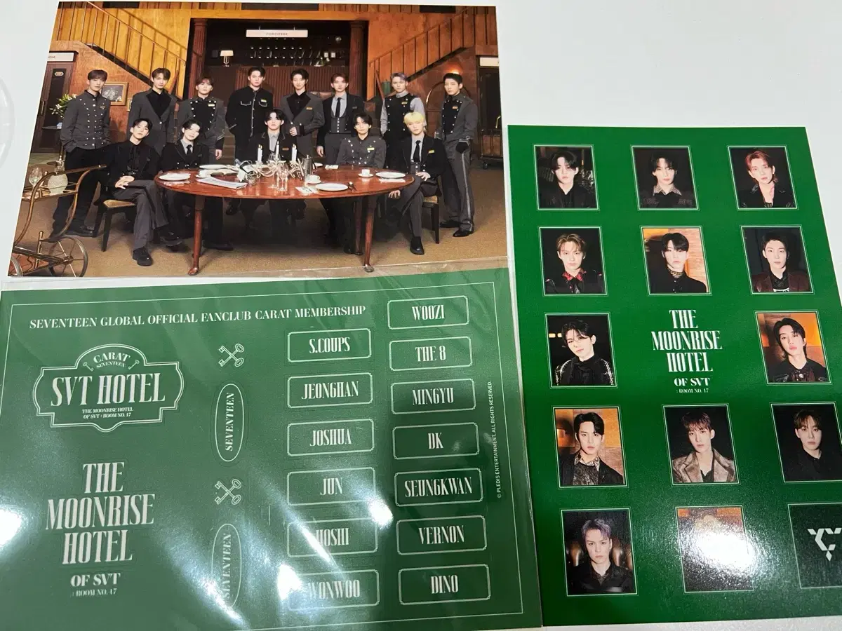 SEVENTEEN SVT HOTEL Postcard + Sticker