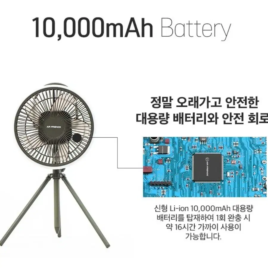 <무료배송> 에어프렌즈 충전식 캠핑 서큘레이터 무선 천장 선풍기