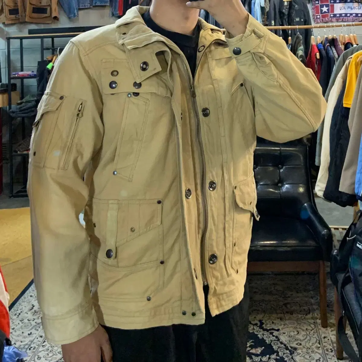 Weekend Sale)Polo Ralph Lauren Utility Hunting Jacket 105 Canvas