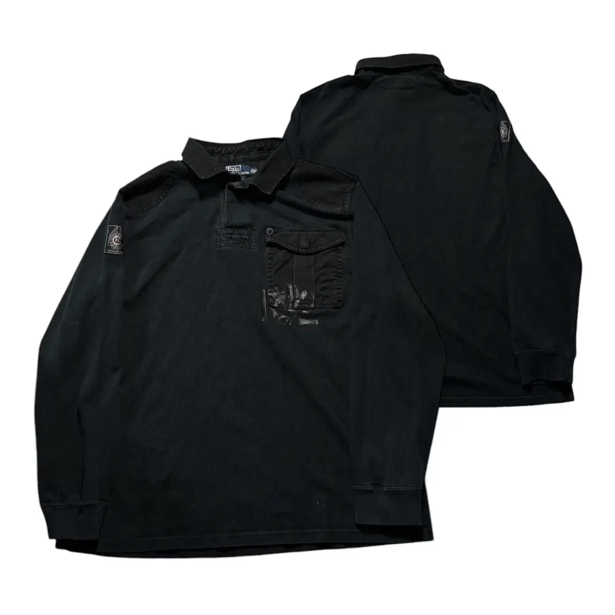 Polo Black Pocket Rugby 2Xl