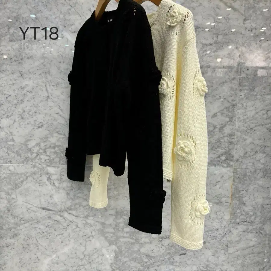 js뉴욕스타일신상 2024 f/w 플라워 니트 가디건