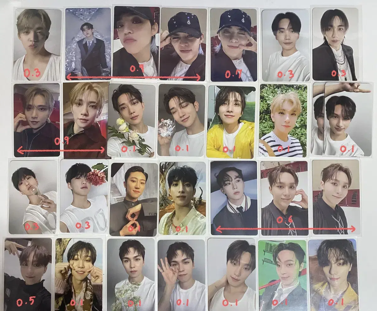 Seventeen photocard sell (coops jeonghan shua jun hoshi the8 seungkwan vernon dino)