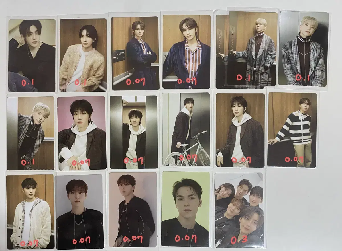 Seventeen photocard tc sell (Coops jeonghan jun hoshi the8 seungkwan vernon dino)