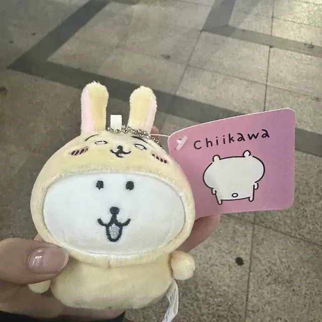 우사기 농담곰 우사기 탈 쓴 농담곰인형키링