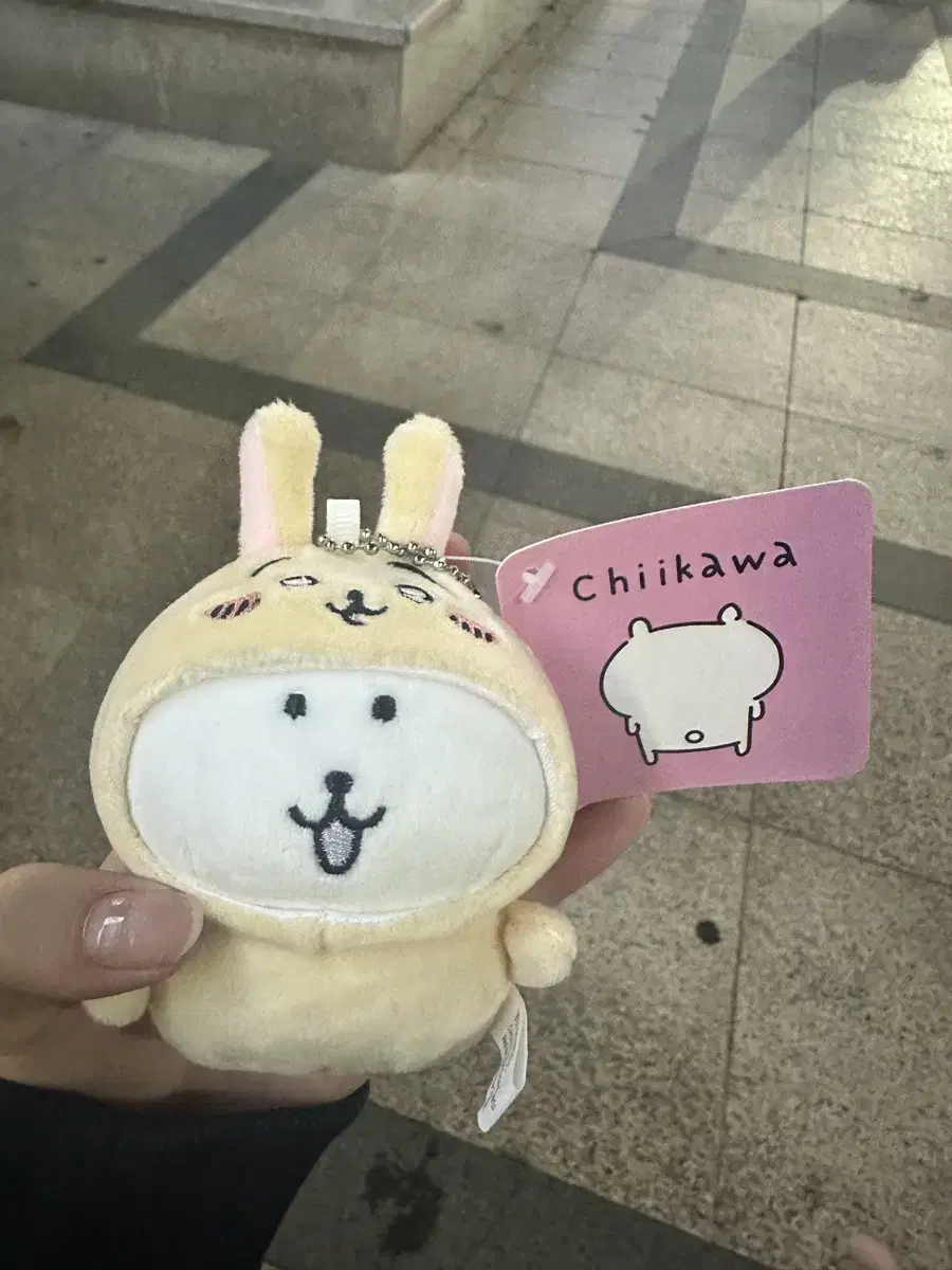 우사기 농담곰 우사기 탈 쓴 농담곰인형키링