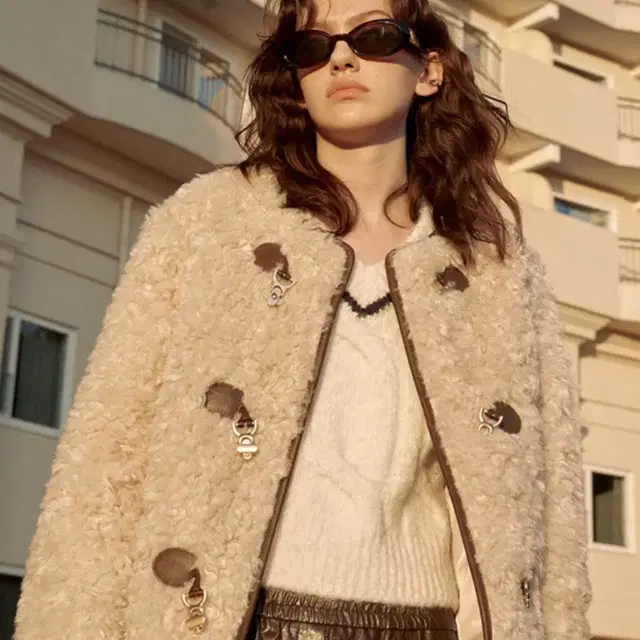 루에브르 Toggle Point Fur Jacket M