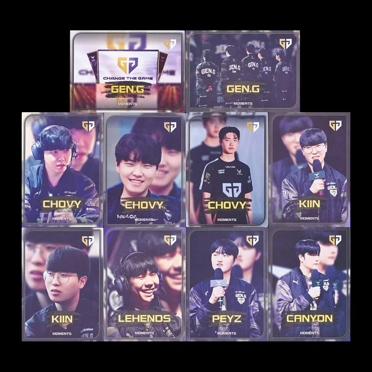 Zenji GEN.G LCK Moments kard 10-card set Chobi