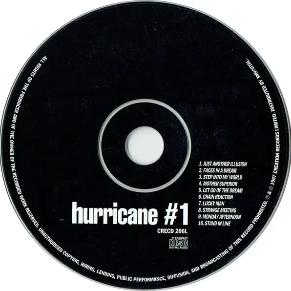 Hurricane #1 (CD) 오아시스 라이드 앤디벨 영국반초판 EX+