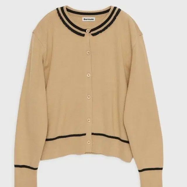 버뮬라 FRILL LINE CARDIGAN (BEIGE)