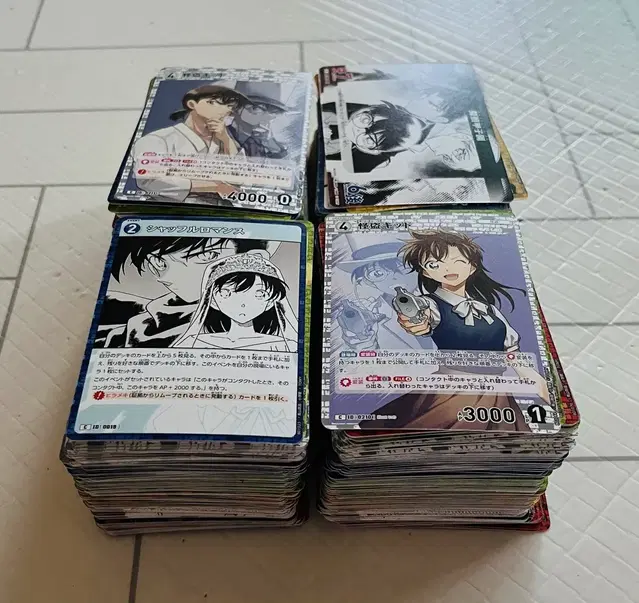 명탐정코난 tcg카드 600장 엄청 싸게 팔아요 괴도키드신이치아무로아카이