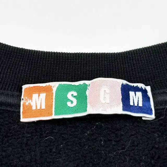 MSGM 블랙 박스 로고 맨투맨 (M 여성추천)