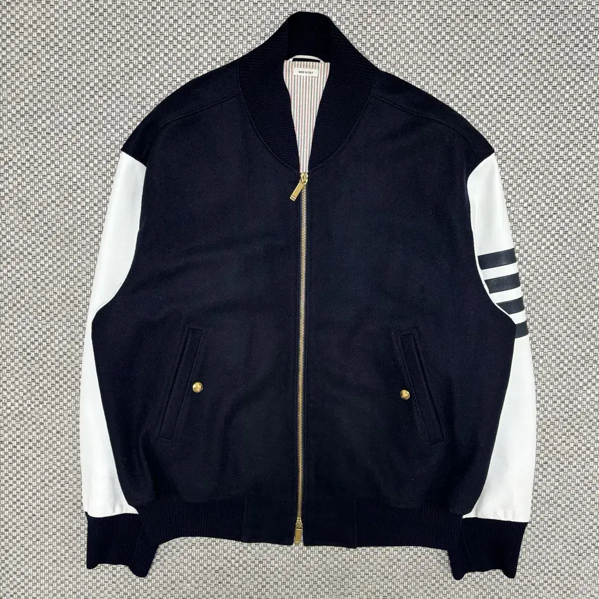 [0]Thom Browne Wool Over Varsity Jacket