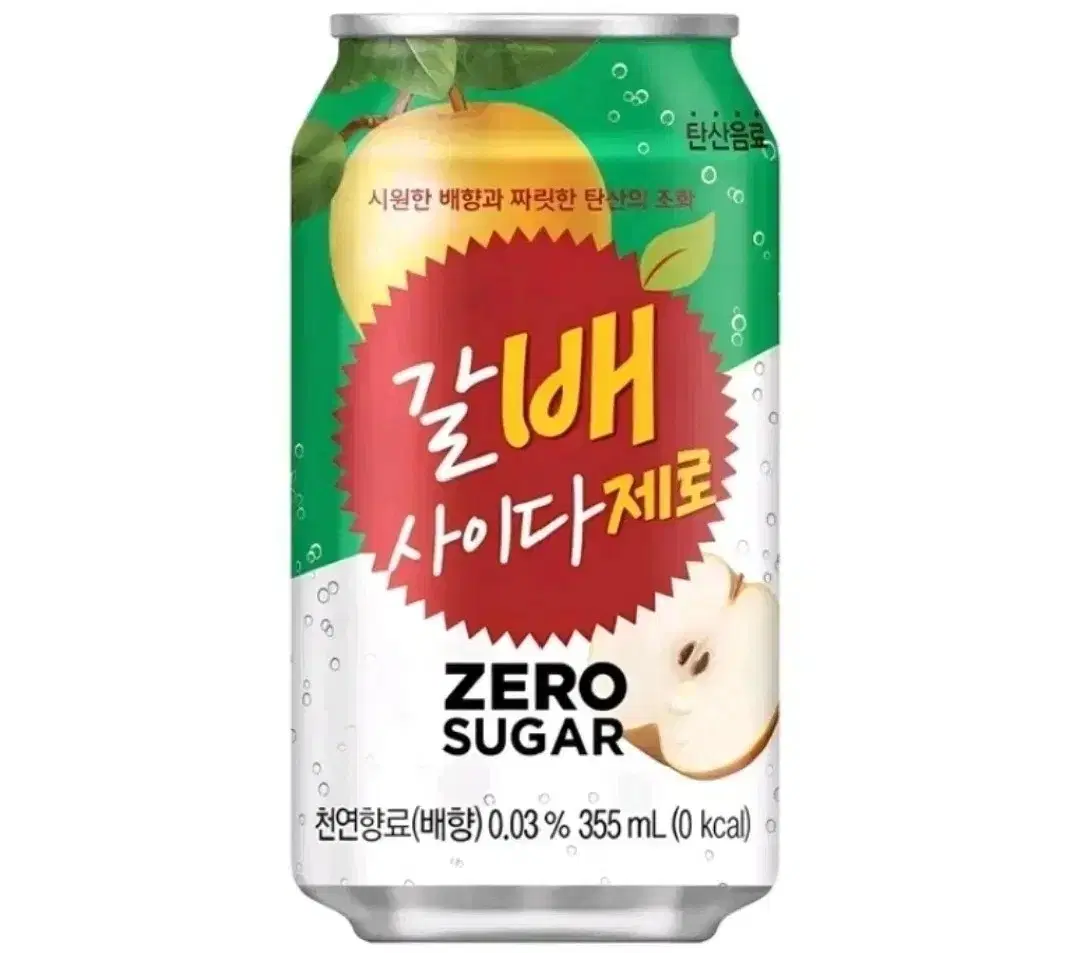 [무료배송] 갈배 사이다 제로 355ml 24개