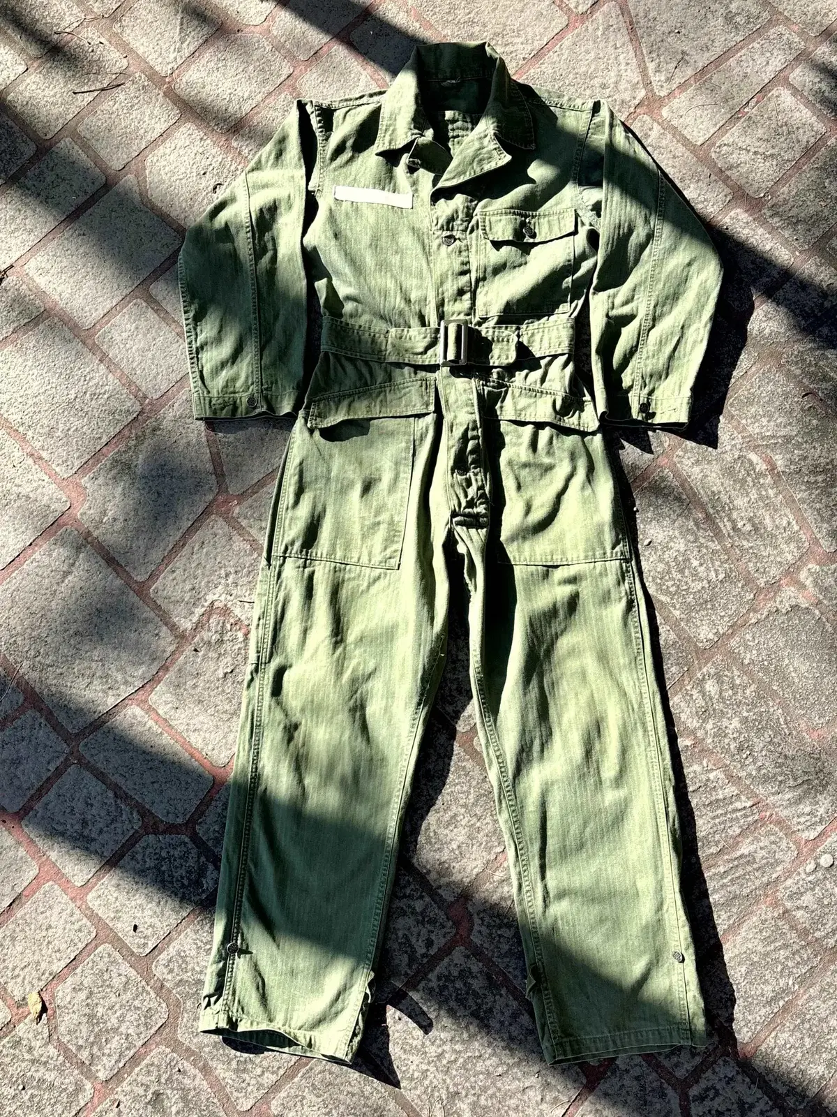 40's US Military HBT Coverall ~32