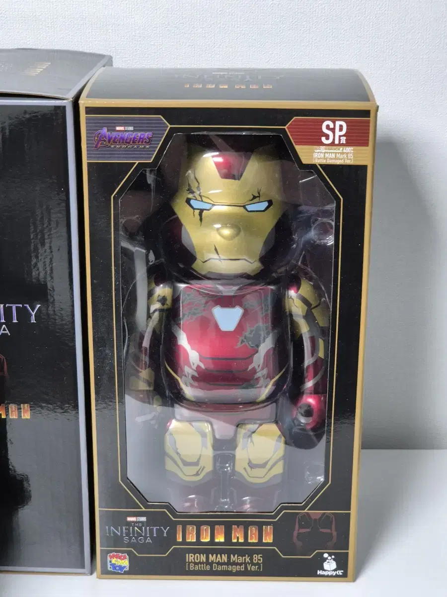 HappyCoozies Iron Man Bearbrick Figure Unsealed