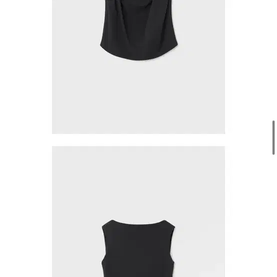 버뮬라 cowl neck sleeveless top