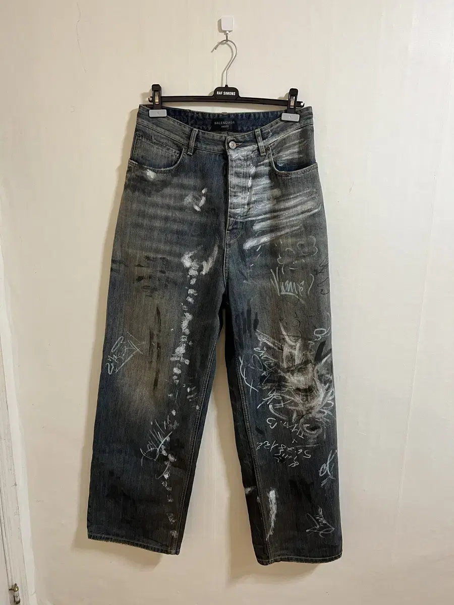 [XS] Balenciaga Graffiti Exhaust Denim