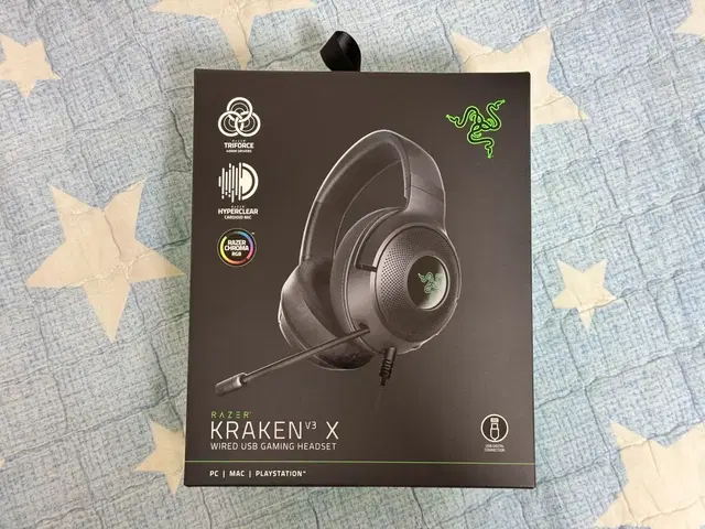 레이저 헤드셋 크라겐 Kraken V3 X 팝니다.