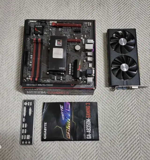 AMD2700x+AB350M-GAMING 3+RX580 8M