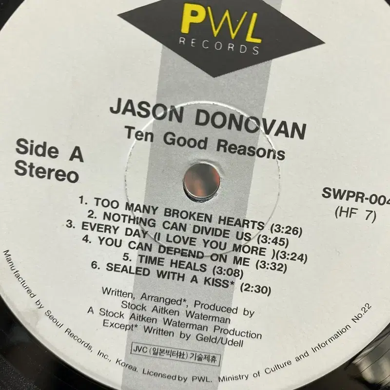 JASON DONOVAN LP / AA5491