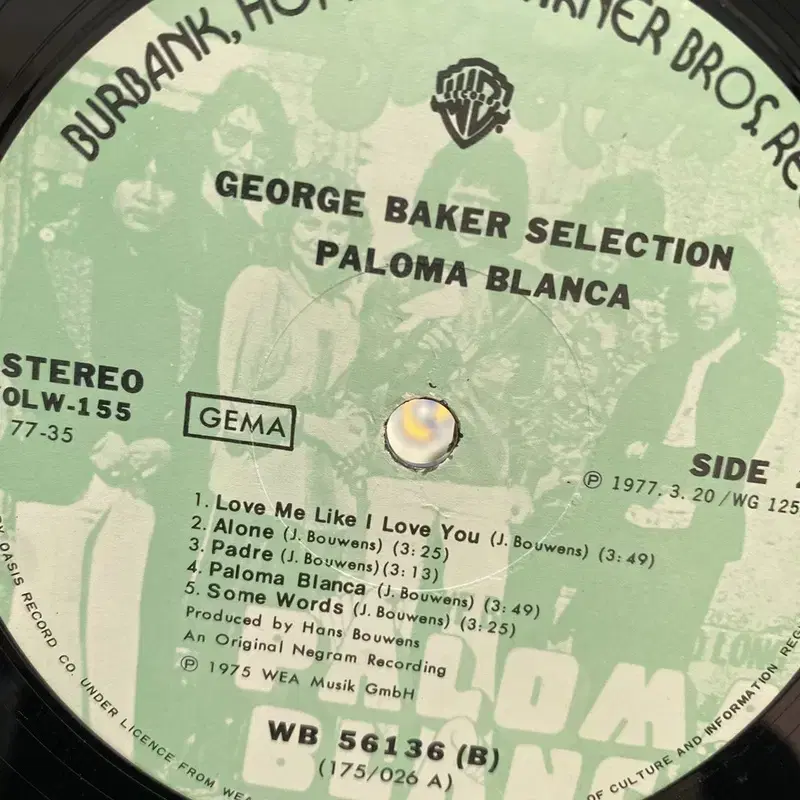 PALOMA BLANCA  LP / AA5504