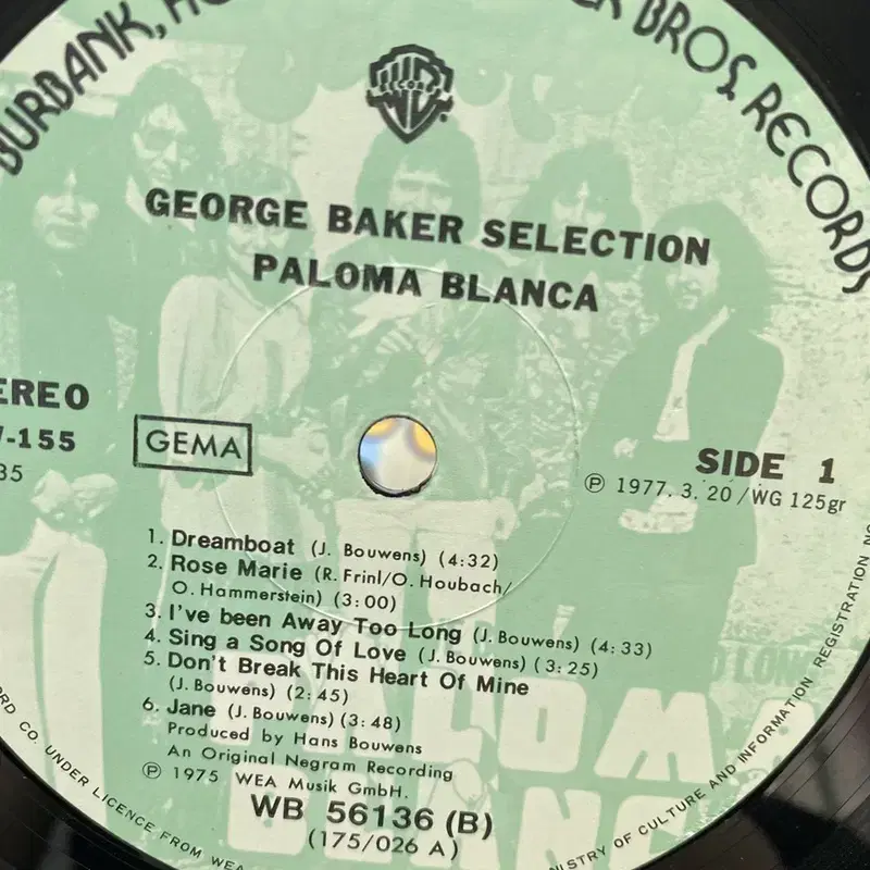 PALOMA BLANCA  LP / AA5504