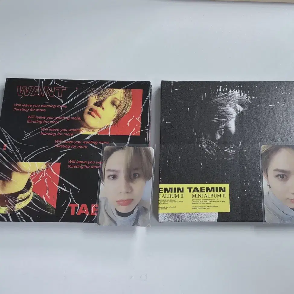 샤이니 원트 want 태민 앨범 포카 양도