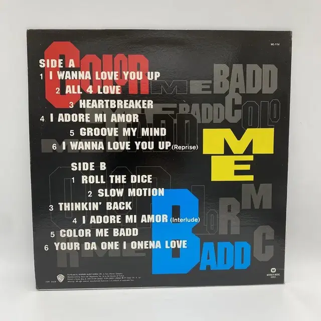 COLOR ME BADD LP / AA5521