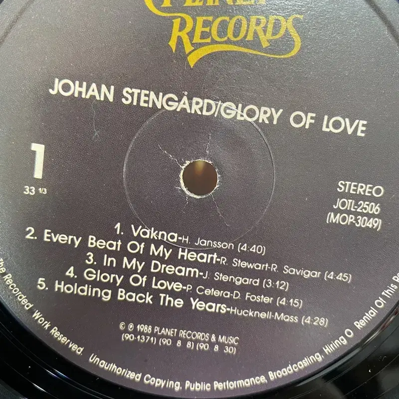 JOHAN STENGARD  LP / AA5528