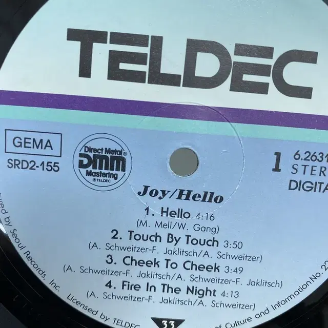 JOY HELLO  LP / AA5531