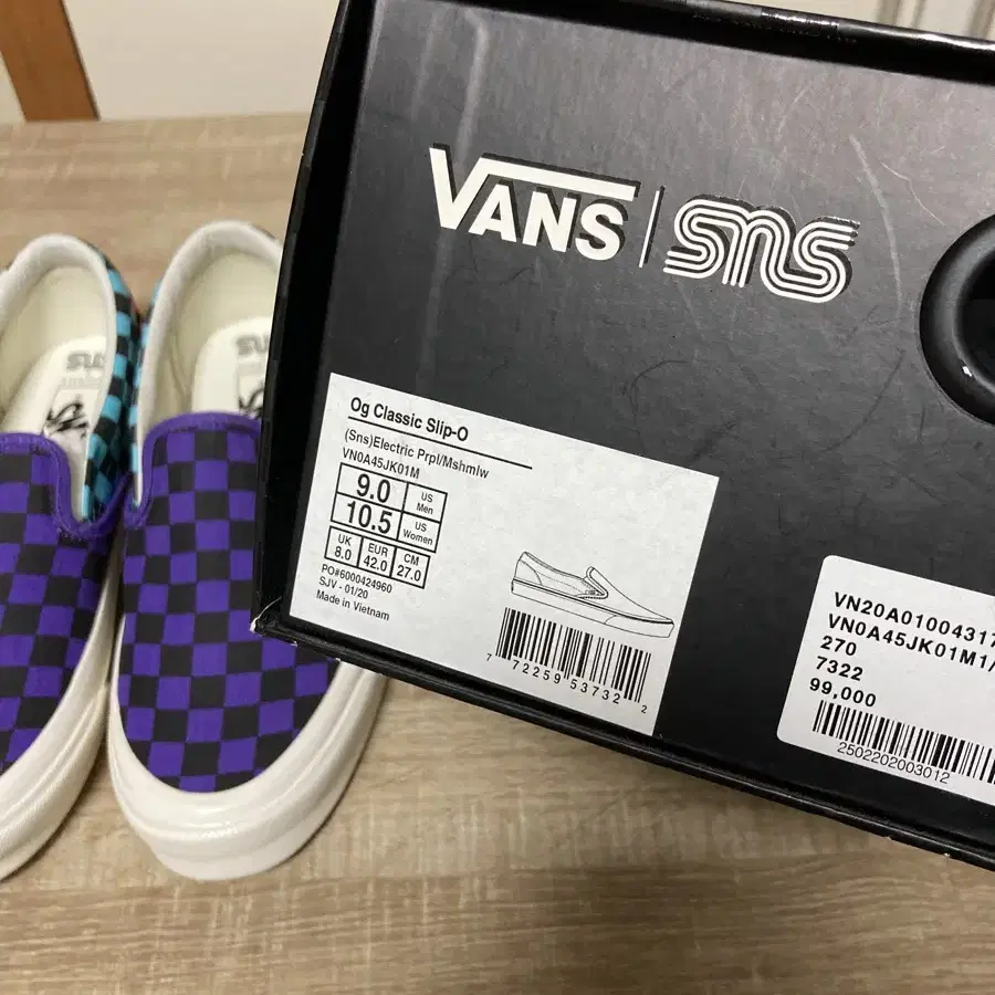 vans x sns 반스 x sns 슬립온 270