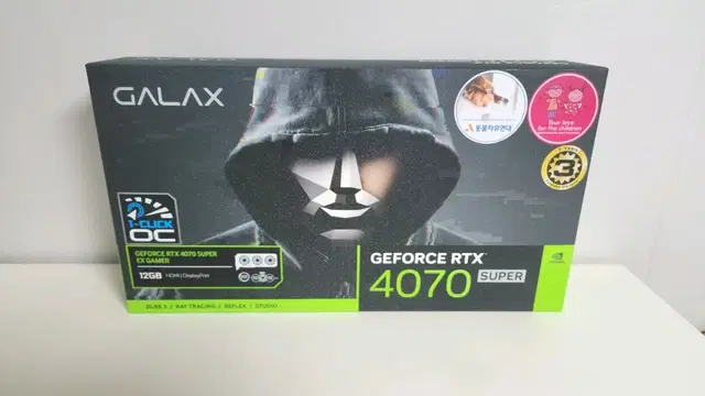 (미개봉) 갤럭시 RTX4070 SUPER EX GAMER OC D6X