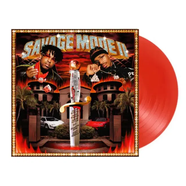 21Savage Merto - Savage Mode 2 레드 LP 미개봉