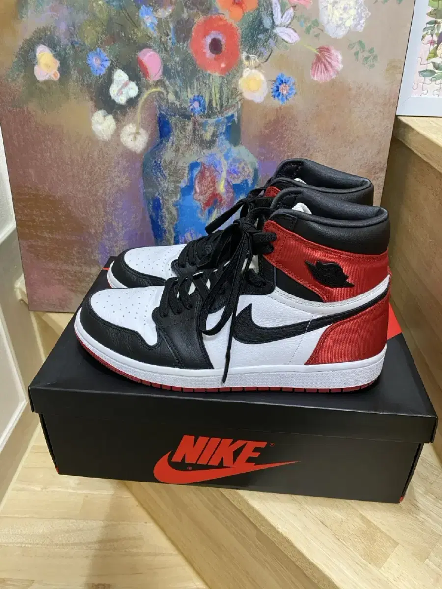 W260)Jordan 1 Satin Black Toe