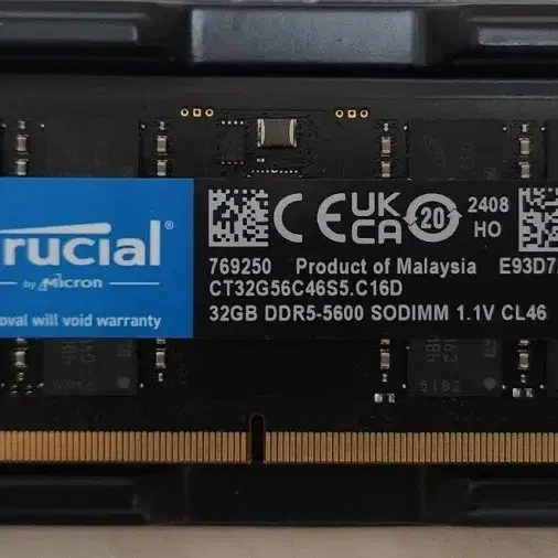 미사용/crucial 32GB DDR5-5600 SODIMM