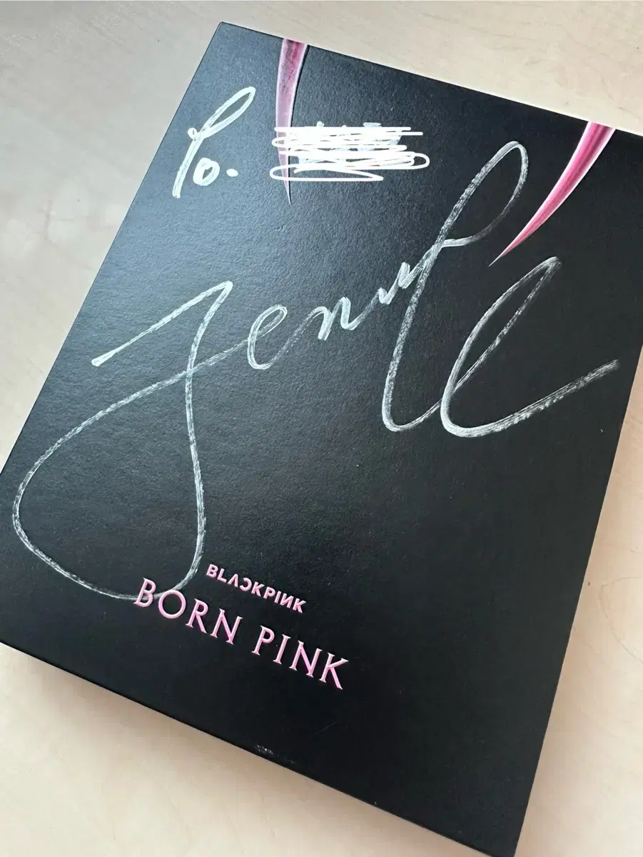 Black Pink jennie Signed