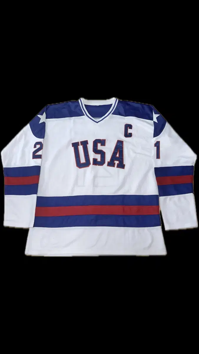 1980s USA Eruzione ice hockey Jersey