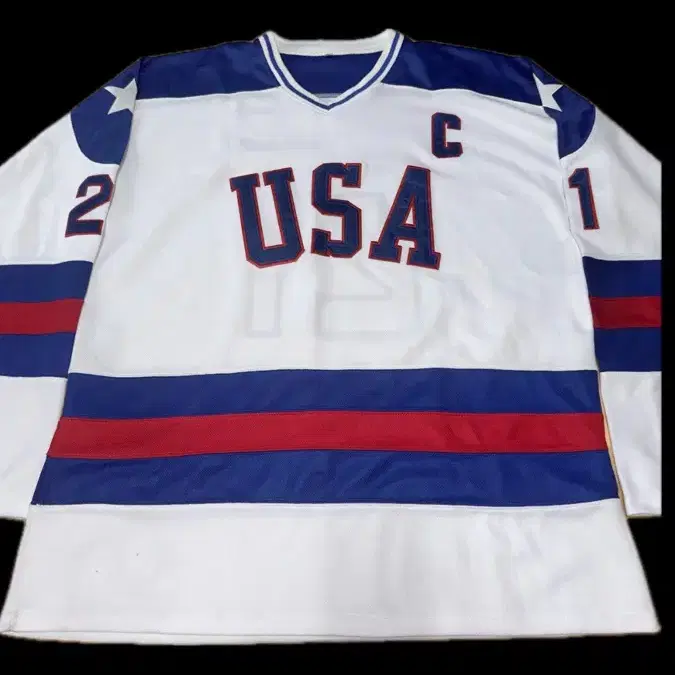 1980s USA Eruzione ice hockey Jersey