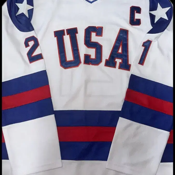 1980s USA Eruzione ice hockey Jersey