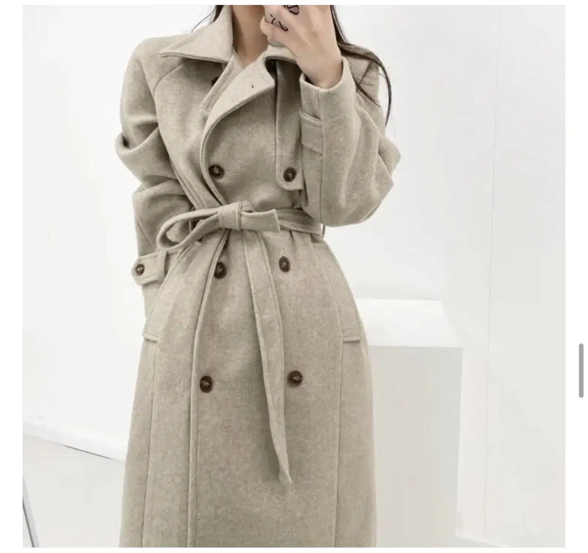 (New) Holly wool kara belle long coat