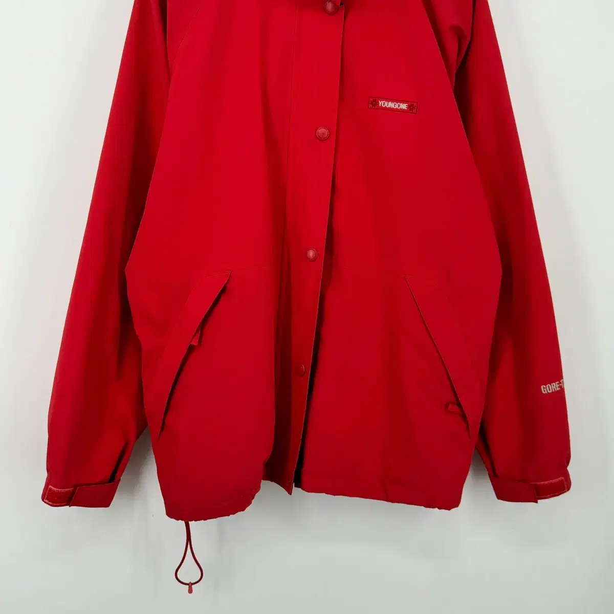 YOUNGONE 영원 바람막이 점퍼 아웃도어 (90 size / RED)