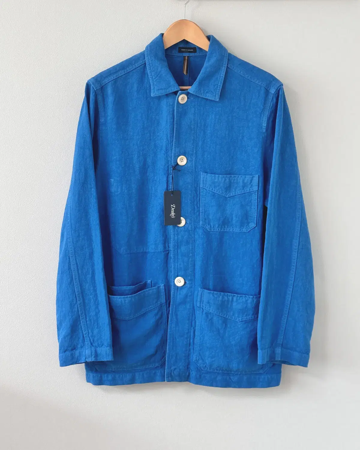 Drake's Drex Heavy Japanese Linen Five-Pocket Chore Jacket (38)