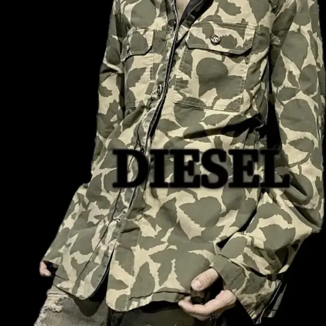 Diesel reversible camo jacket