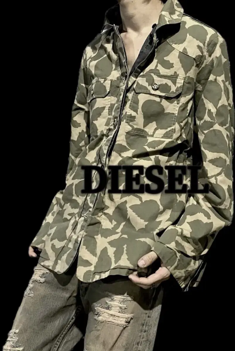 Diesel reversible camo jacket