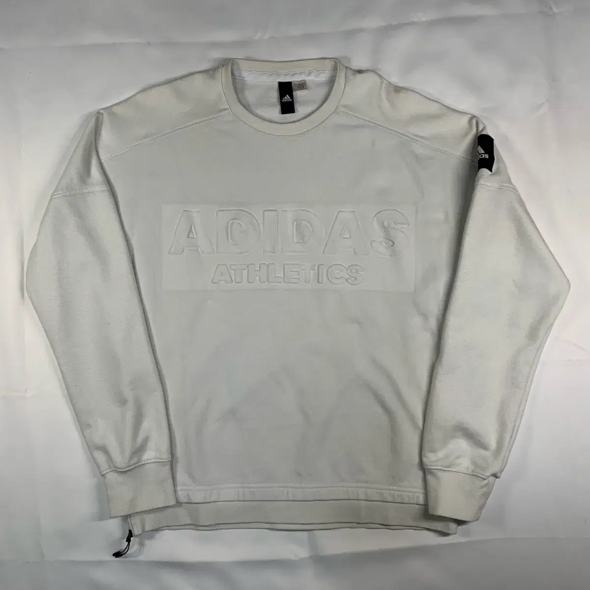 [M] Adidas Athletics Spellout Man-to-Man Sweatshirt