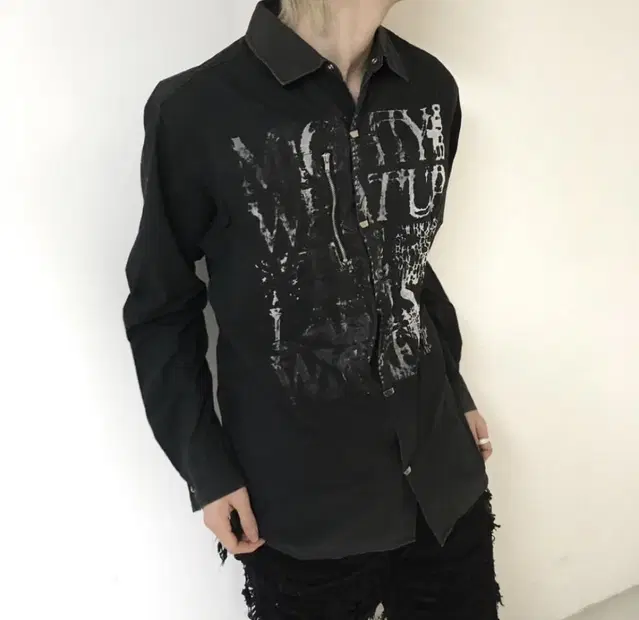 punk printing shirt