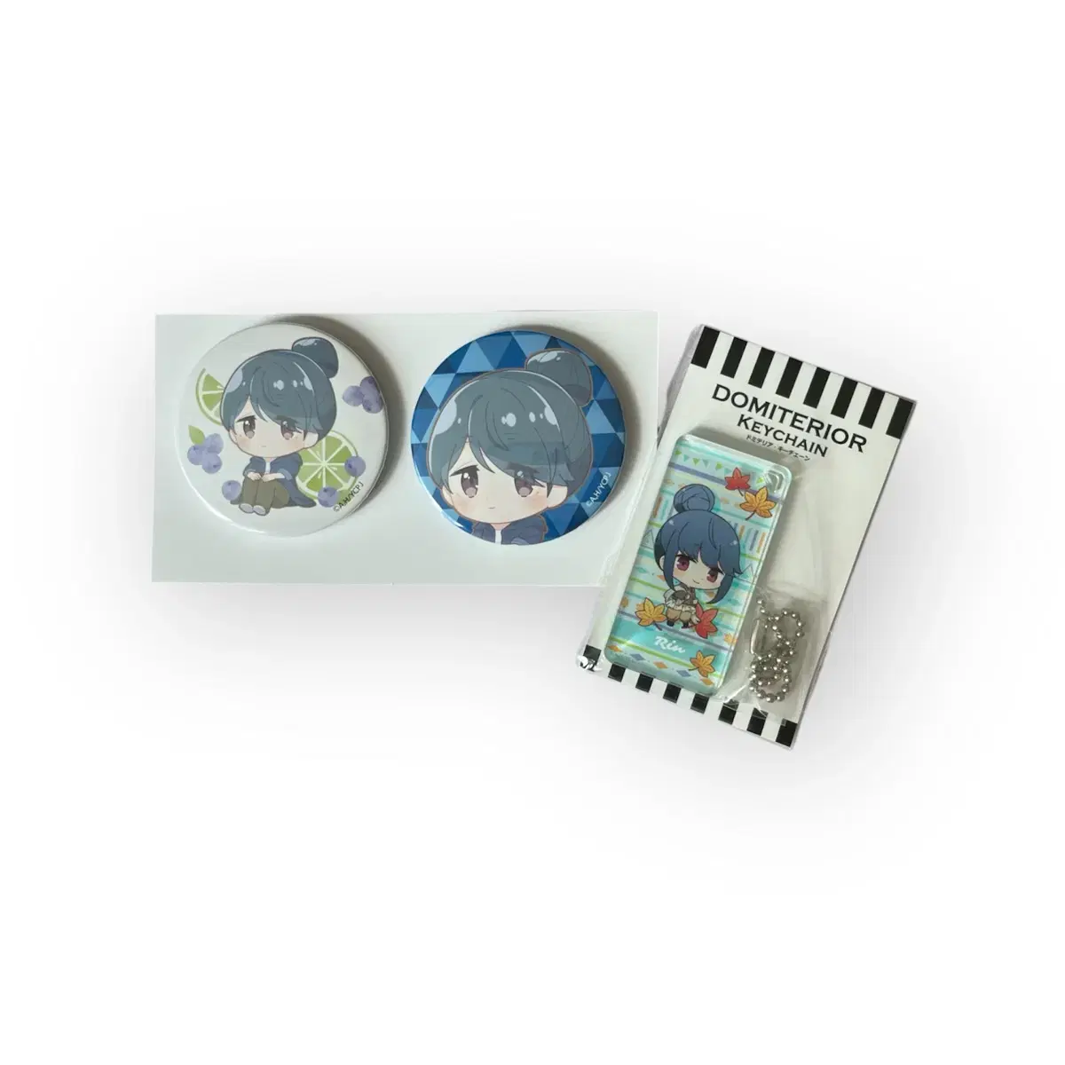 Unsealed Yurucamp lean keyring acrylic keyring canbadge yurucamp