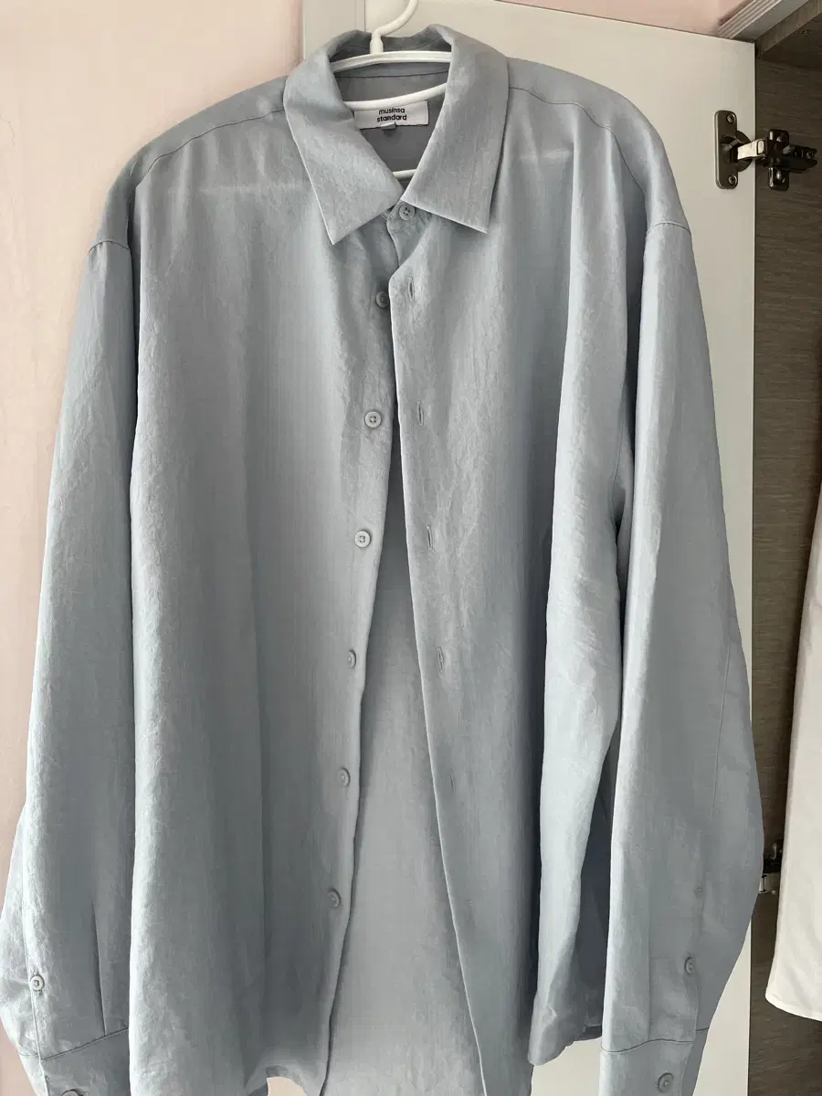 New unstructured shirt (relaxed linen like shirt [mint gray]).