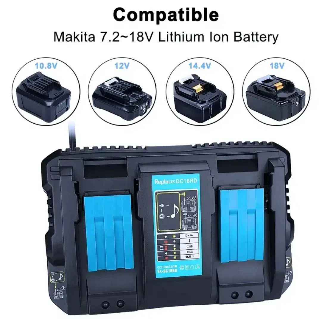 마끼다 호환 듀얼 충전기 18V 6A (무료배송)